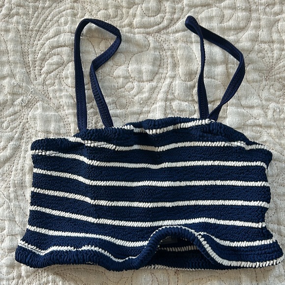 NWT Bundle 🛥️ Hunza G Striped Gigi Bikini and Scrunchie Matching set! - Picture 2 of 10